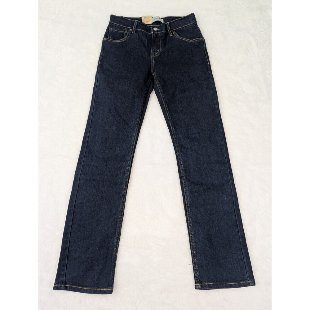 Levi's 511 Jeans Junior's 14R 27x27 Dark Blue‎ Slim Stretch Mid Rise Denim New